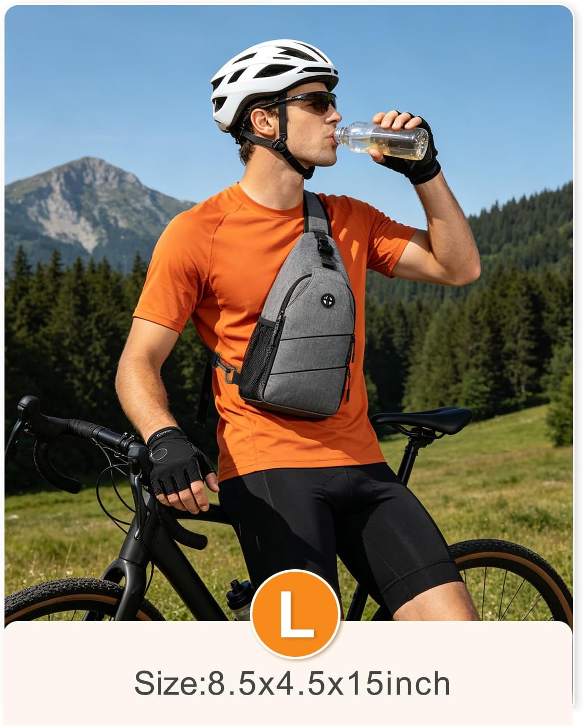 Crossbody Bags for Women Men Trendy Sling Bag Backpack Casual Chest Bag with Convertible Shoulder Strap