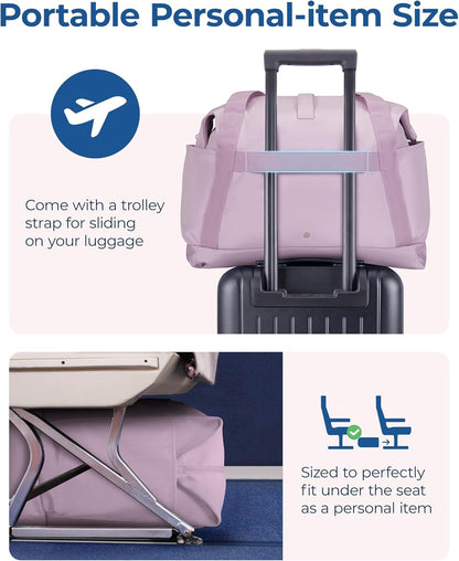 For Spirit Airlines Personal Item Bag, 23L Foldable Weekender Bags for Women Gym Tote Overnight Bag for Travel