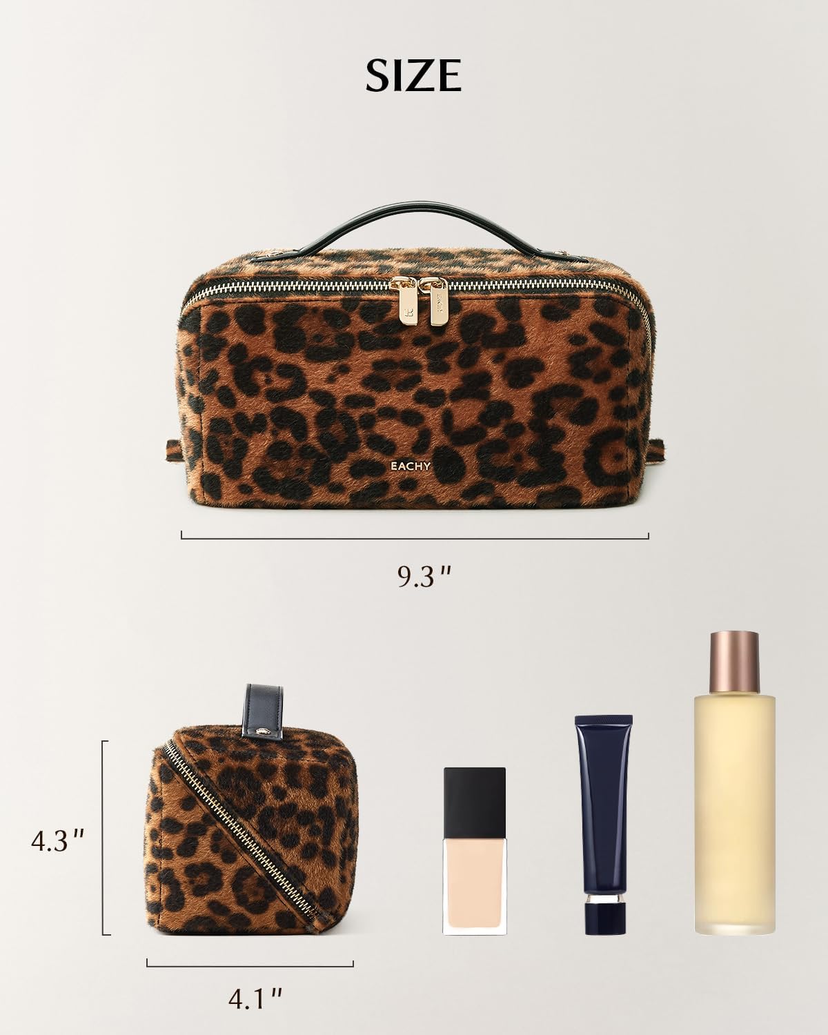 Travel Makeup Bag, Large Capacity Cosmetic Bag for Women, Waterproof PU Leather, Flat Open Portable Toiletry Bag for Skincare, Brushes & Travel Essentials - Colors B