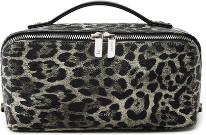 Travel Makeup Bag, Large Capacity Cosmetic Bag for Women, Waterproof PU Leather, Flat Open Portable Toiletry Bag for Skincare, Brushes & Travel Essentials - Colors B