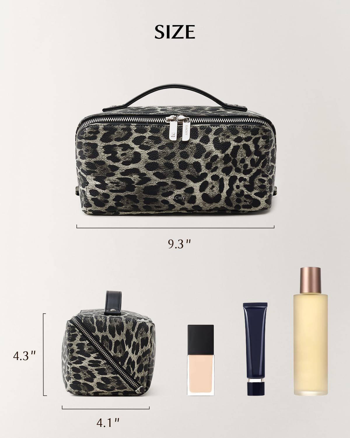 Travel Makeup Bag, Large Capacity Cosmetic Bag for Women, Waterproof PU Leather, Flat Open Portable Toiletry Bag for Skincare, Brushes & Travel Essentials - Colors B