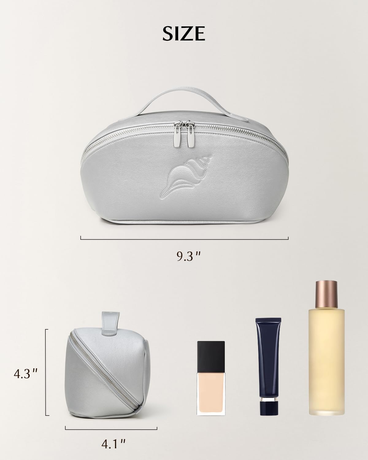 Travel Makeup Bag, Large Capacity Cosmetic Bag for Women, Waterproof PU Leather, Flat Open Portable Toiletry Bag for Skincare, Brushes & Travel Essentials - Colors B