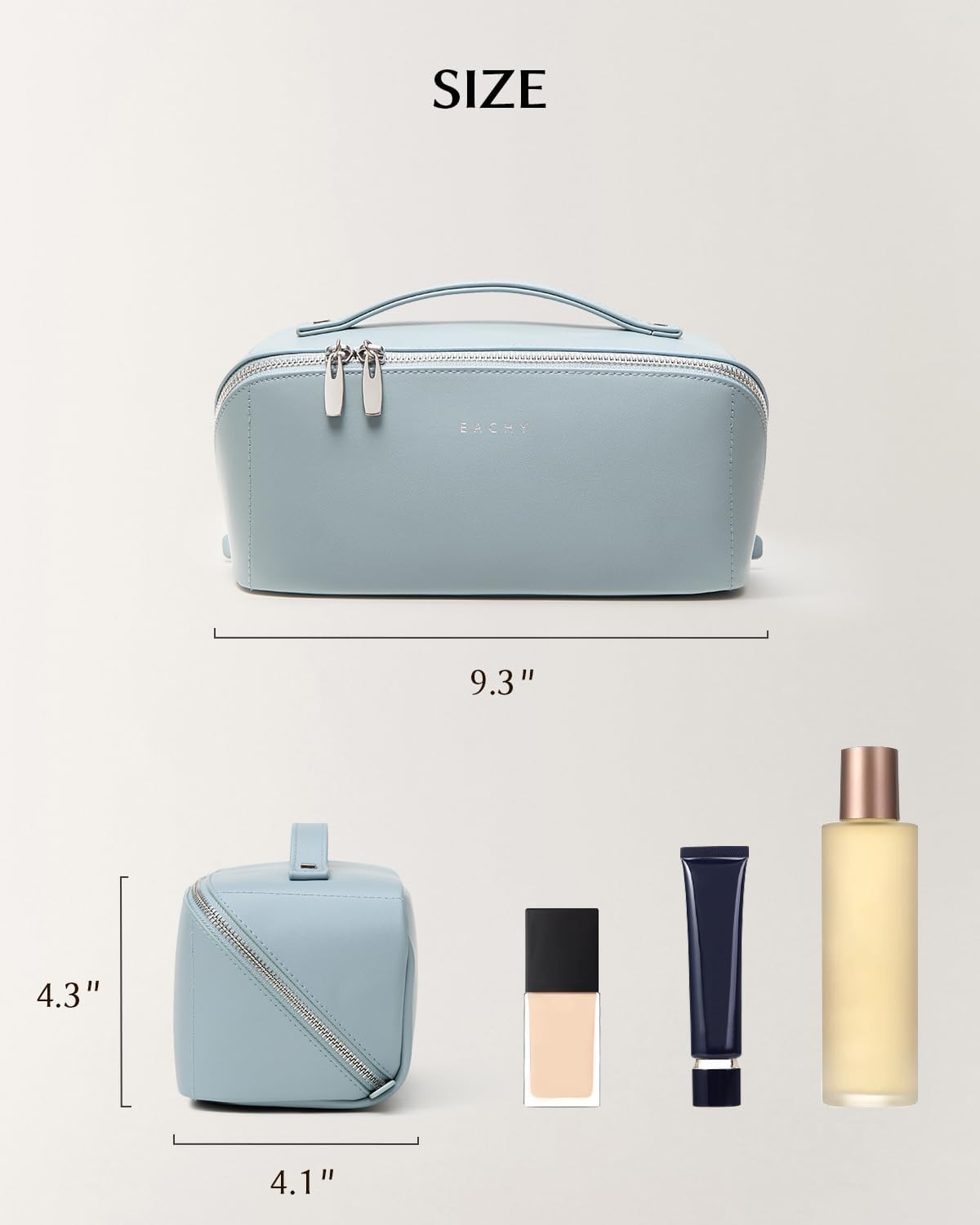 Travel Makeup Bag, Large Capacity Cosmetic Bag for Women, Waterproof PU Leather, Flat Open Portable Toiletry Bag for Skincare, Brushes & Travel Essentials - Colors B