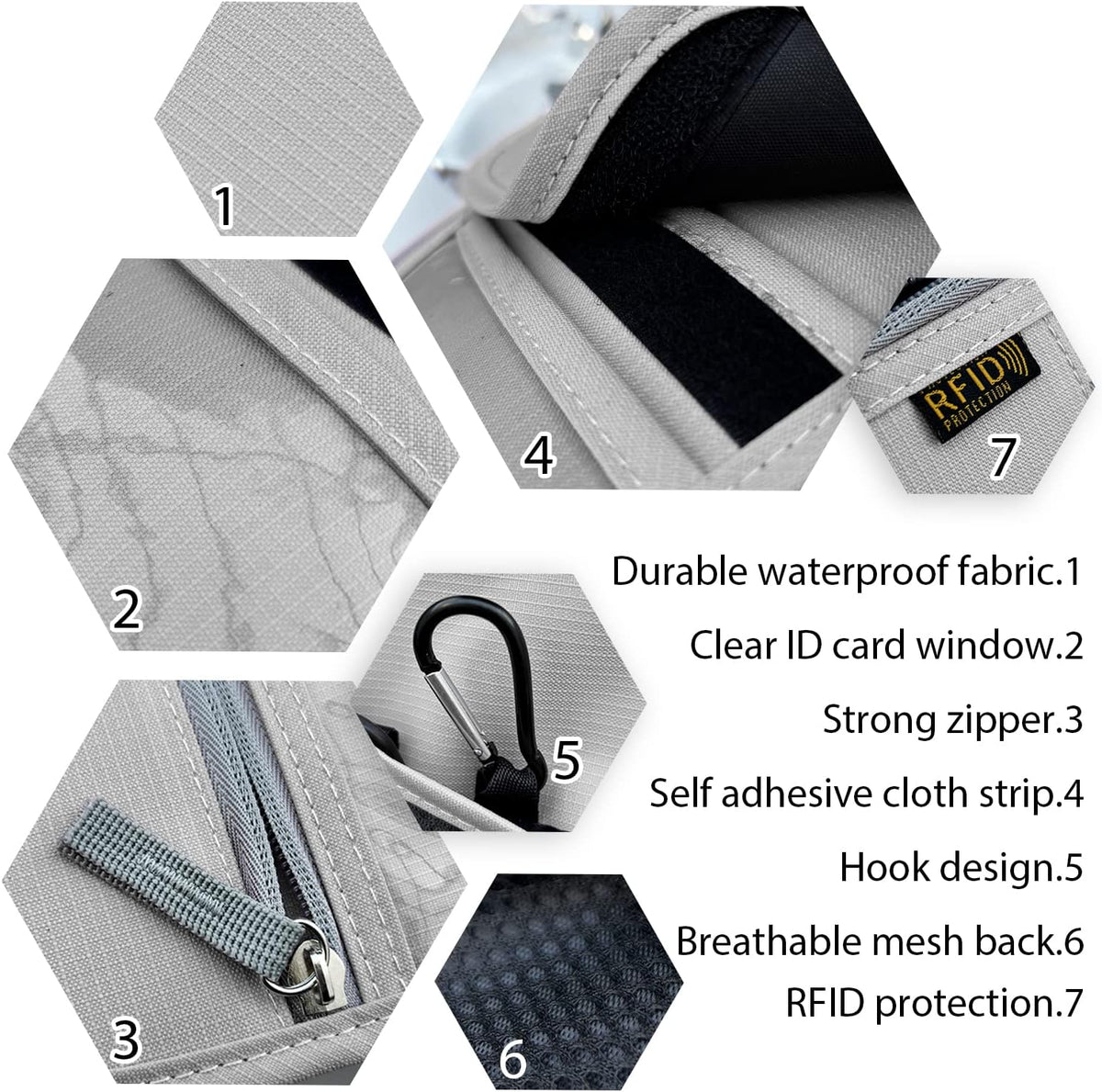 Travel Neck Wallet, RFID Blocking Passport Holder with Adjustable Neck Strap for Men and Women to Keep Cash, Credit Cards and Travel Documents Safe - Beige