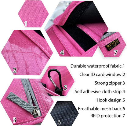 Travel Neck Wallet, RFID Blocking Passport Holder with Adjustable Neck Strap for Men and Women to Keep Cash, Credit Cards and Travel Documents Safe - Beige