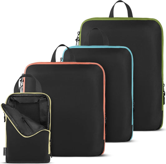 Compression, 4 Set/6 Set Packing Cubes for Carry on Suitcase, Organizer Bags Set