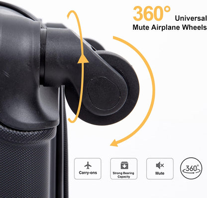 Hardshell Carry On Luggage Airline Approved 20" | Hardside Check-on Suitcase with Spinner Wheel,Small Travel Suitcase for Bussiness Trip and School
