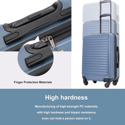 Hardshell Carry On Luggage Airline Approved 20" | Hardside Check-on Suitcase with Spinner Wheel,Small Travel Suitcase for Bussiness Trip and School