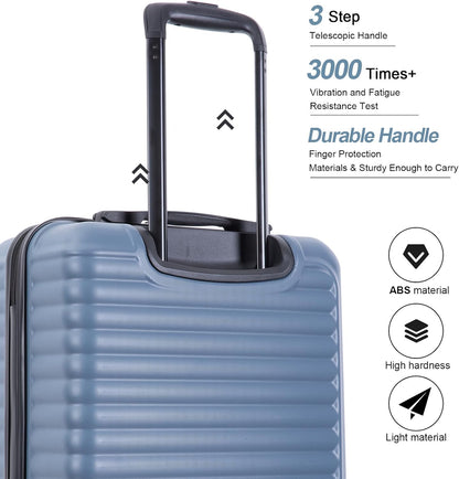 Hardshell Carry On Luggage Airline Approved 20" | Hardside Check-on Suitcase with Spinner Wheel,Small Travel Suitcase for Bussiness Trip and School