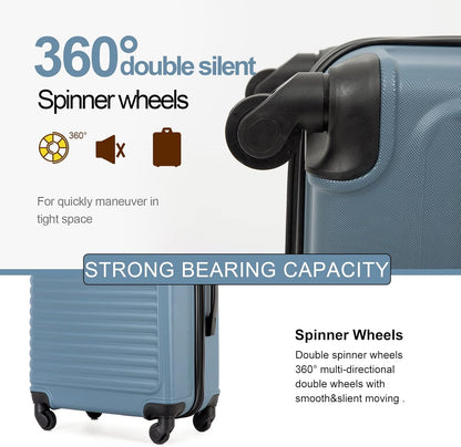 Hardshell Carry On Luggage Airline Approved 20" | Hardside Check-on Suitcase with Spinner Wheel,Small Travel Suitcase for Bussiness Trip and School