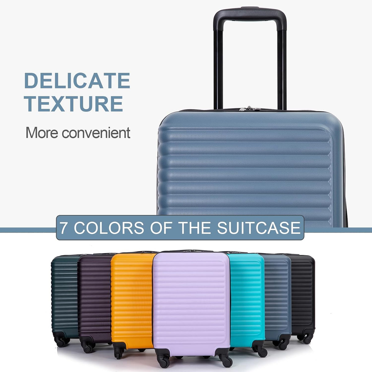 Hardshell Carry On Luggage Airline Approved 20" | Hardside Check-on Suitcase with Spinner Wheel,Small Travel Suitcase for Bussiness Trip and School