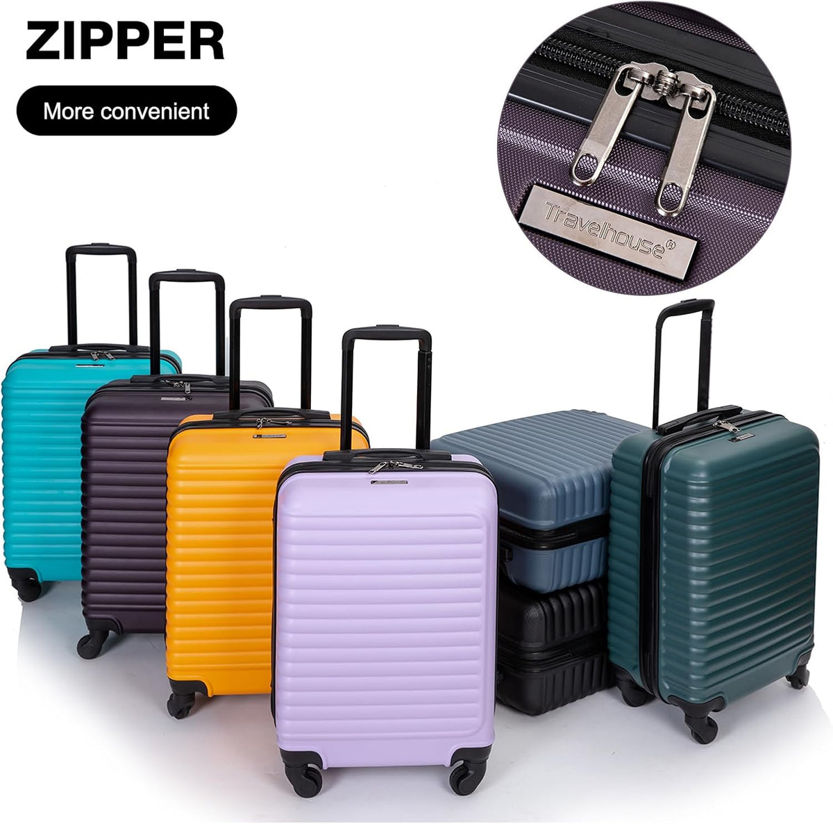 Hardshell Carry On Luggage Airline Approved 20" | Hardside Check-on Suitcase with Spinner Wheel,Small Travel Suitcase for Bussiness Trip and School