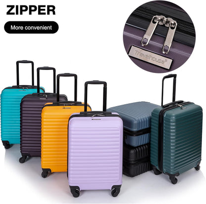 Hardshell Carry On Luggage Airline Approved 20" | Hardside Check-on Suitcase with Spinner Wheel,Small Travel Suitcase for Bussiness Trip and School