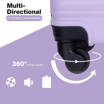 Hardshell Carry On Luggage Airline Approved 20" | Hardside Check-on Suitcase with Spinner Wheel,Small Travel Suitcase for Bussiness Trip and School