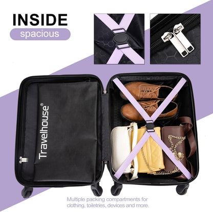 Hardshell Carry On Luggage Airline Approved 20" | Hardside Check-on Suitcase with Spinner Wheel,Small Travel Suitcase for Bussiness Trip and School