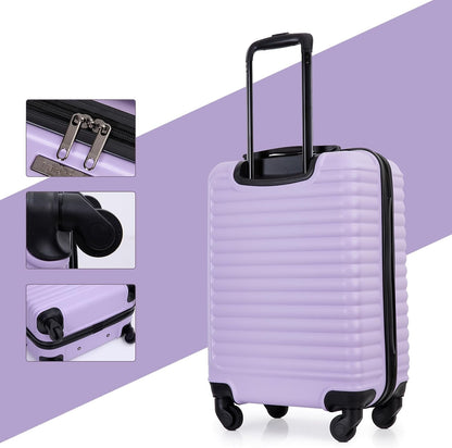 Hardshell Carry On Luggage Airline Approved 20" | Hardside Check-on Suitcase with Spinner Wheel,Small Travel Suitcase for Bussiness Trip and School