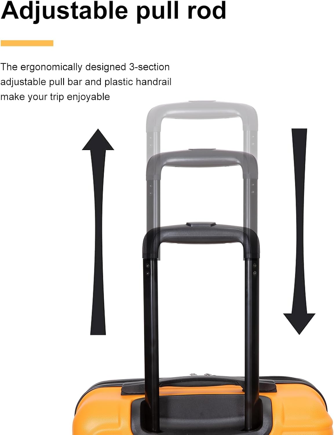Hardshell Carry On Luggage Airline Approved 20" | Hardside Check-on Suitcase with Spinner Wheel,Small Travel Suitcase for Bussiness Trip and School