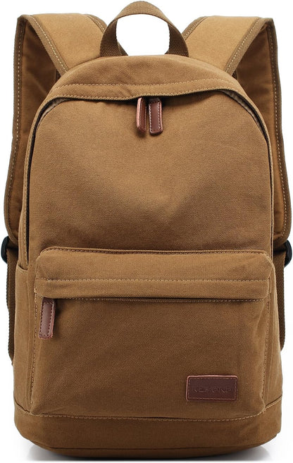 Casual Style Lightweight canvas Laptop Bag/Durable Travel backpacks/Rucksack for Men&Women/Fashion Backpack Fits 15 inch Notebook (Gray)