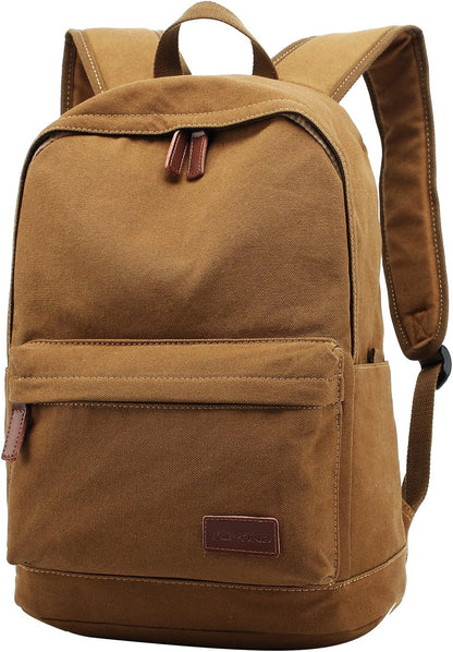 Casual Style Lightweight canvas Laptop Bag/Durable Travel backpacks/Rucksack for Men&Women/Fashion Backpack Fits 15 inch Notebook (Gray)