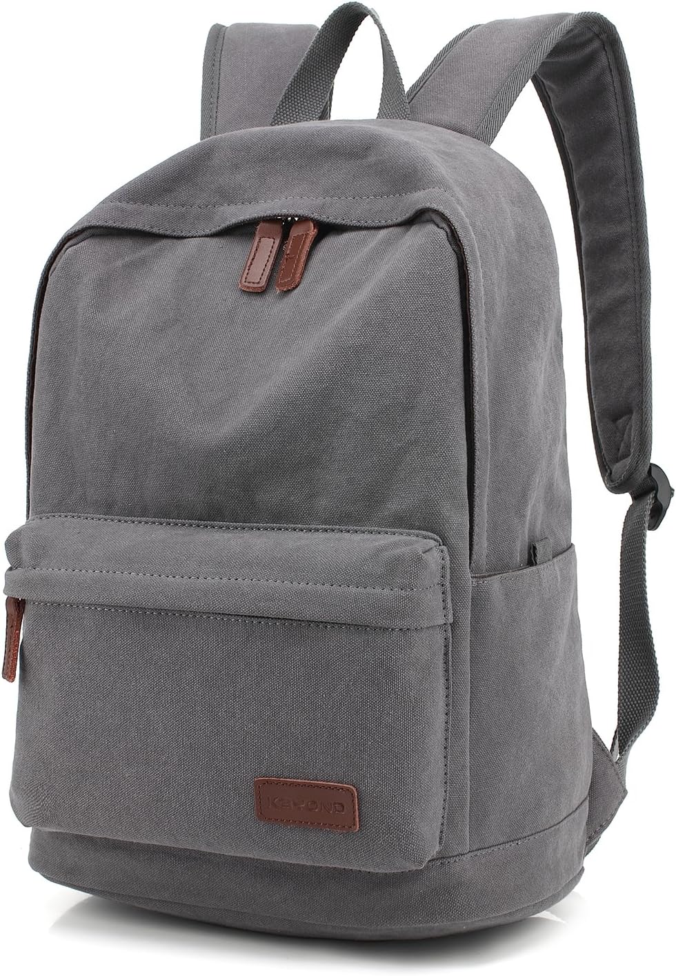 Casual Style Lightweight canvas Laptop Bag/Durable Travel backpacks/Rucksack for Men&Women/Fashion Backpack Fits 15 inch Notebook (Gray)