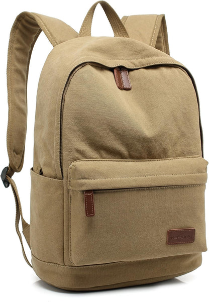 Casual Style Lightweight canvas Laptop Bag/Durable Travel backpacks/Rucksack for Men&Women/Fashion Backpack Fits 15 inch Notebook (Gray)