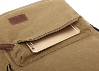 Casual Style Lightweight canvas Laptop Bag/Durable Travel backpacks/Rucksack for Men&Women/Fashion Backpack Fits 15 inch Notebook (Gray)