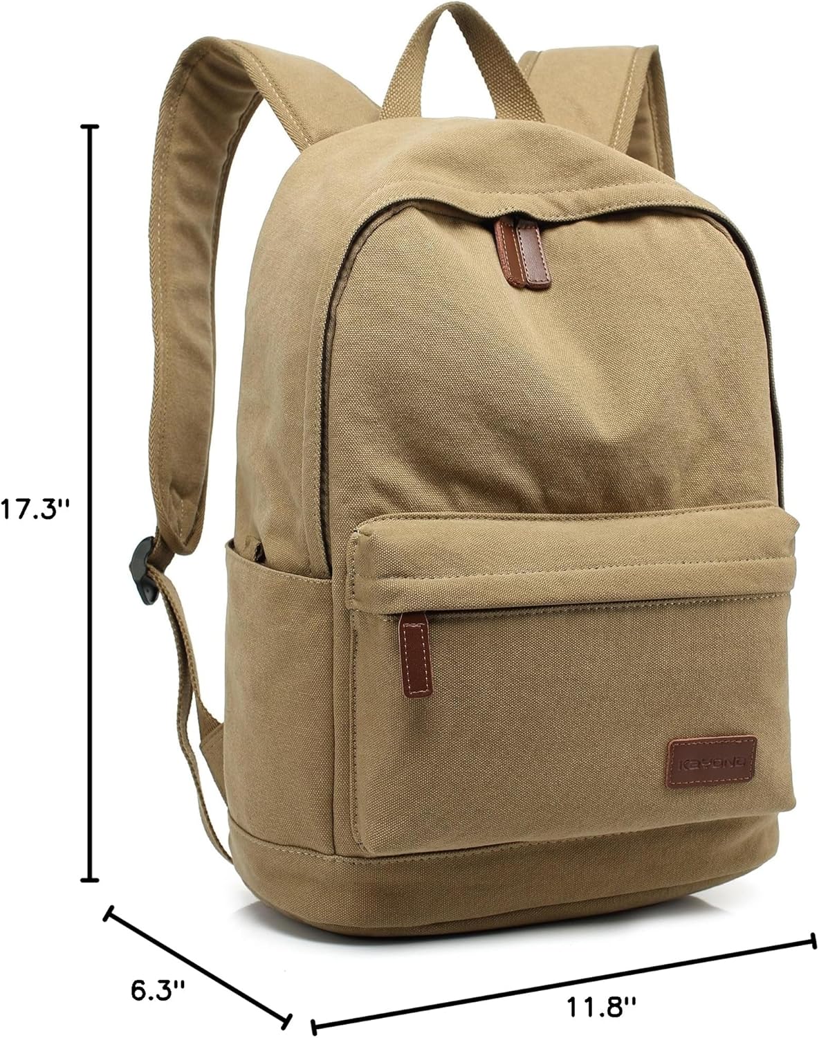 Casual Style Lightweight canvas Laptop Bag/Durable Travel backpacks/Rucksack for Men&Women/Fashion Backpack Fits 15 inch Notebook (Gray)