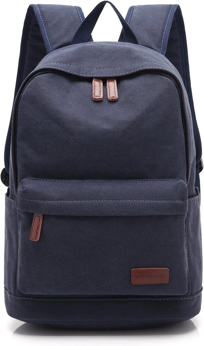 Casual Style Lightweight canvas Laptop Bag/Durable Travel backpacks/Rucksack for Men&Women/Fashion Backpack Fits 15 inch Notebook (Gray)