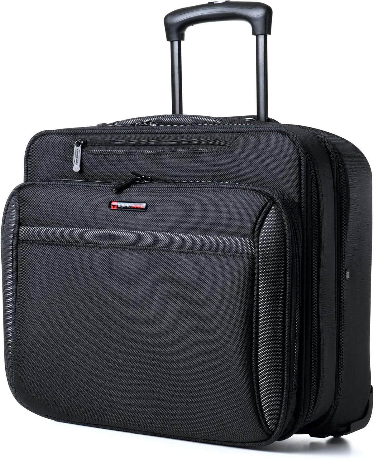 Rolling Laptop Briefcase Wheeled Overnight Carry on Bag Up to 15.6 Inches Notebook - Carries Legal Size Files