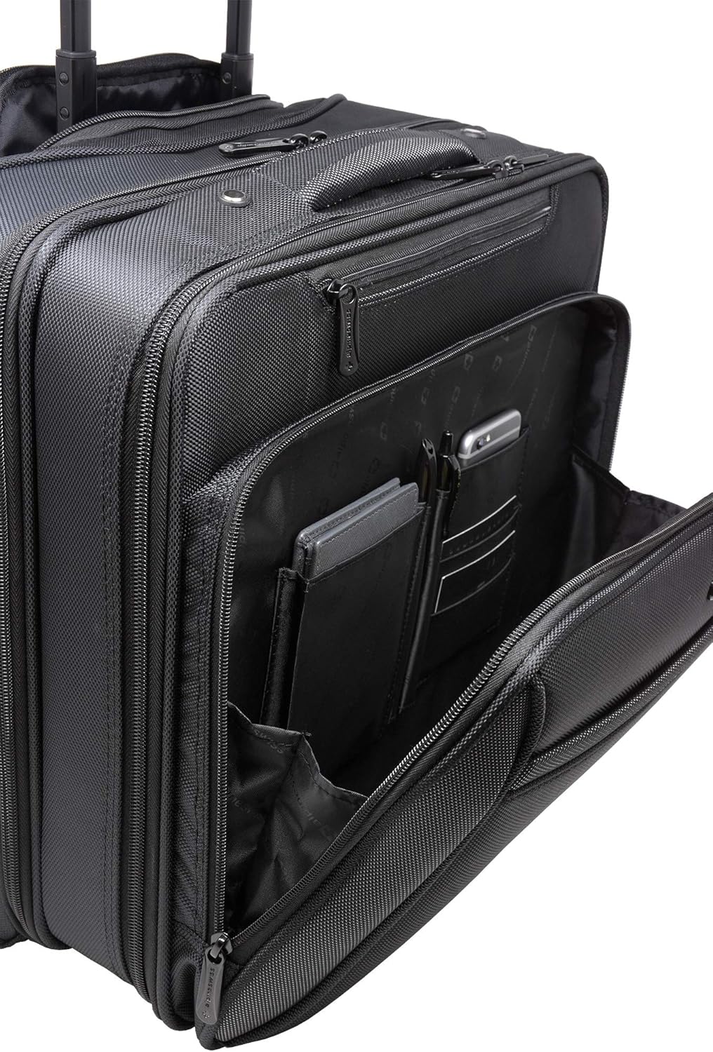 Rolling Laptop Briefcase Wheeled Overnight Carry on Bag Up to 15.6 Inches Notebook - Carries Legal Size Files