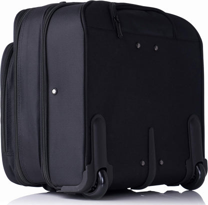 Rolling Laptop Briefcase Wheeled Overnight Carry on Bag Up to 15.6 Inches Notebook - Carries Legal Size Files