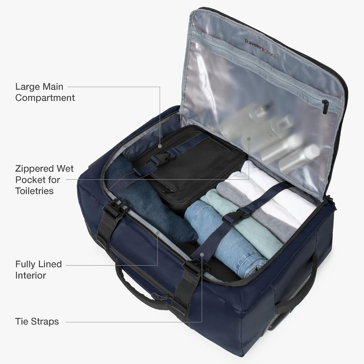 Softside Upright Wheeled Duffel Bag