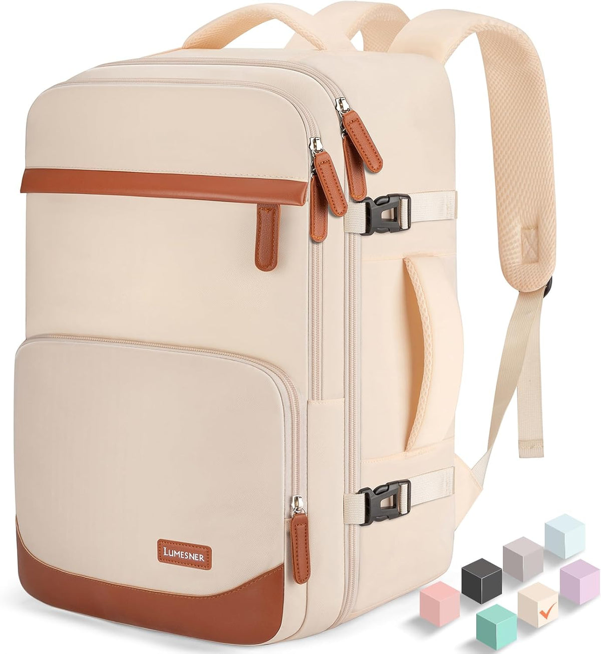 40L Travel Backpack, Water-Resistant Carry On Backpack for Men Women, Business Laptop Backpack for Trips & Commutes, Fits 15.6/17.3 Inch Laptop