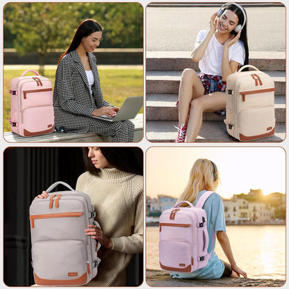40L Travel Backpack, Water-Resistant Carry On Backpack for Men Women, Business Laptop Backpack for Trips & Commutes, Fits 15.6/17.3 Inch Laptop