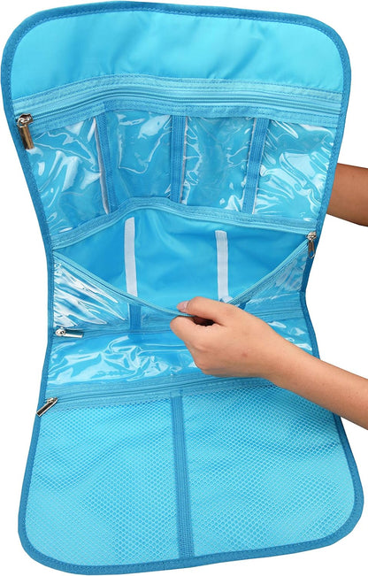 Premium Hanging Toiletry Bag for Travel - Cosmetic, Jewelry, Toiletry, Makeup & Accessory Storage Organizer Bag, Large Size for Women & Men