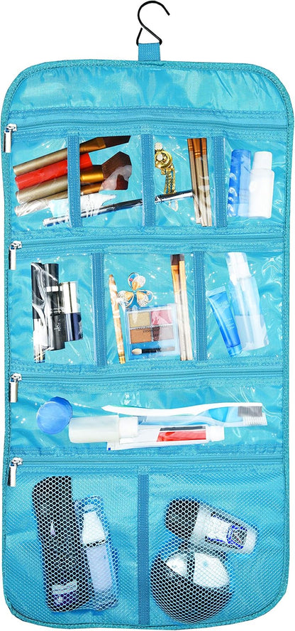 Premium Hanging Toiletry Bag for Travel - Cosmetic, Jewelry, Toiletry, Makeup & Accessory Storage Organizer Bag, Large Size for Women & Men