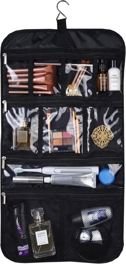 Premium Hanging Toiletry Bag for Travel - Cosmetic, Jewelry, Toiletry, Makeup & Accessory Storage Organizer Bag, Large Size for Women & Men