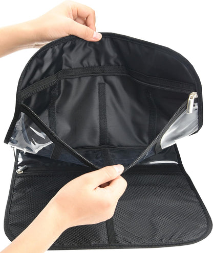 Premium Hanging Toiletry Bag for Travel - Cosmetic, Jewelry, Toiletry, Makeup & Accessory Storage Organizer Bag, Large Size for Women & Men