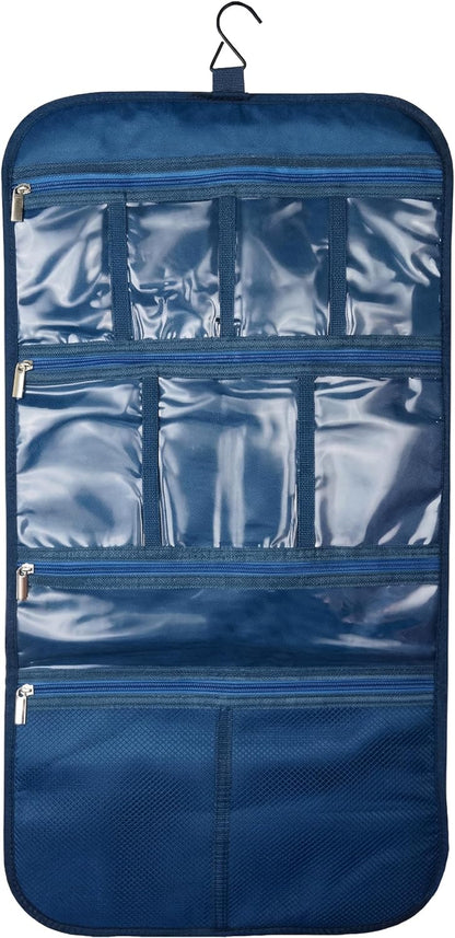 Premium Hanging Toiletry Bag for Travel - Cosmetic, Jewelry, Toiletry, Makeup & Accessory Storage Organizer Bag, Large Size for Women & Men