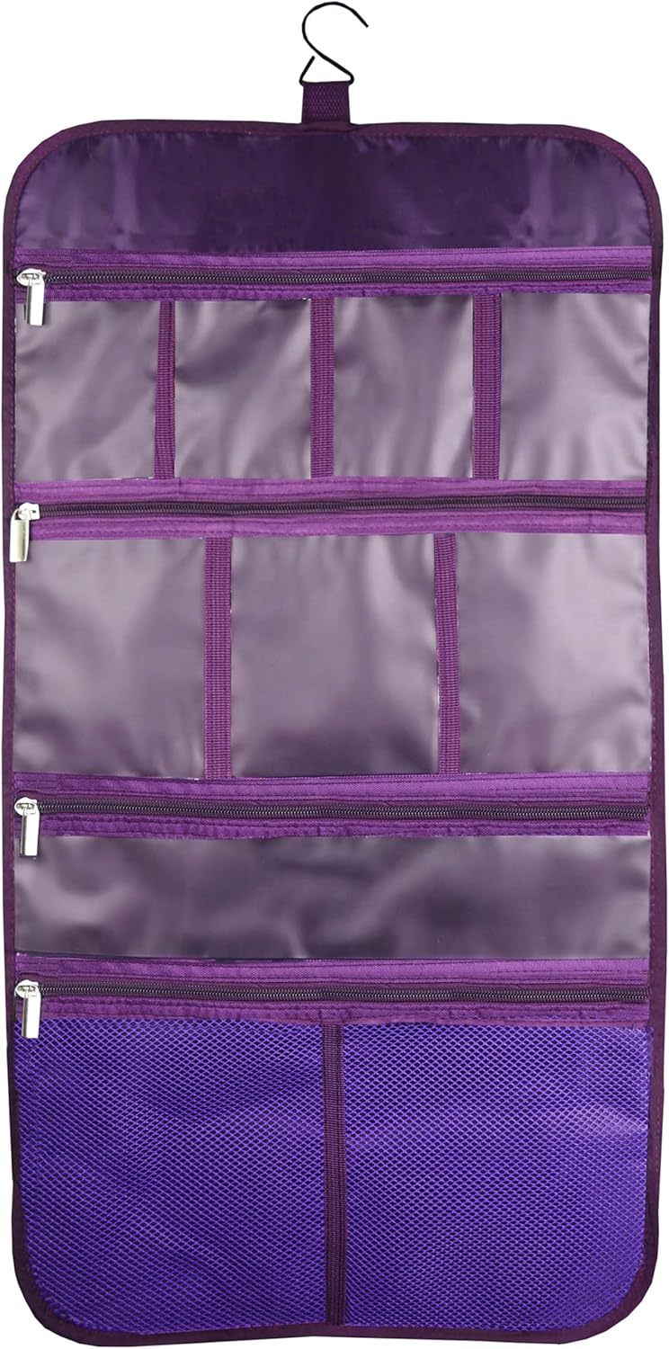 Premium Hanging Toiletry Bag for Travel - Cosmetic, Jewelry, Toiletry, Makeup & Accessory Storage Organizer Bag, Large Size for Women & Men