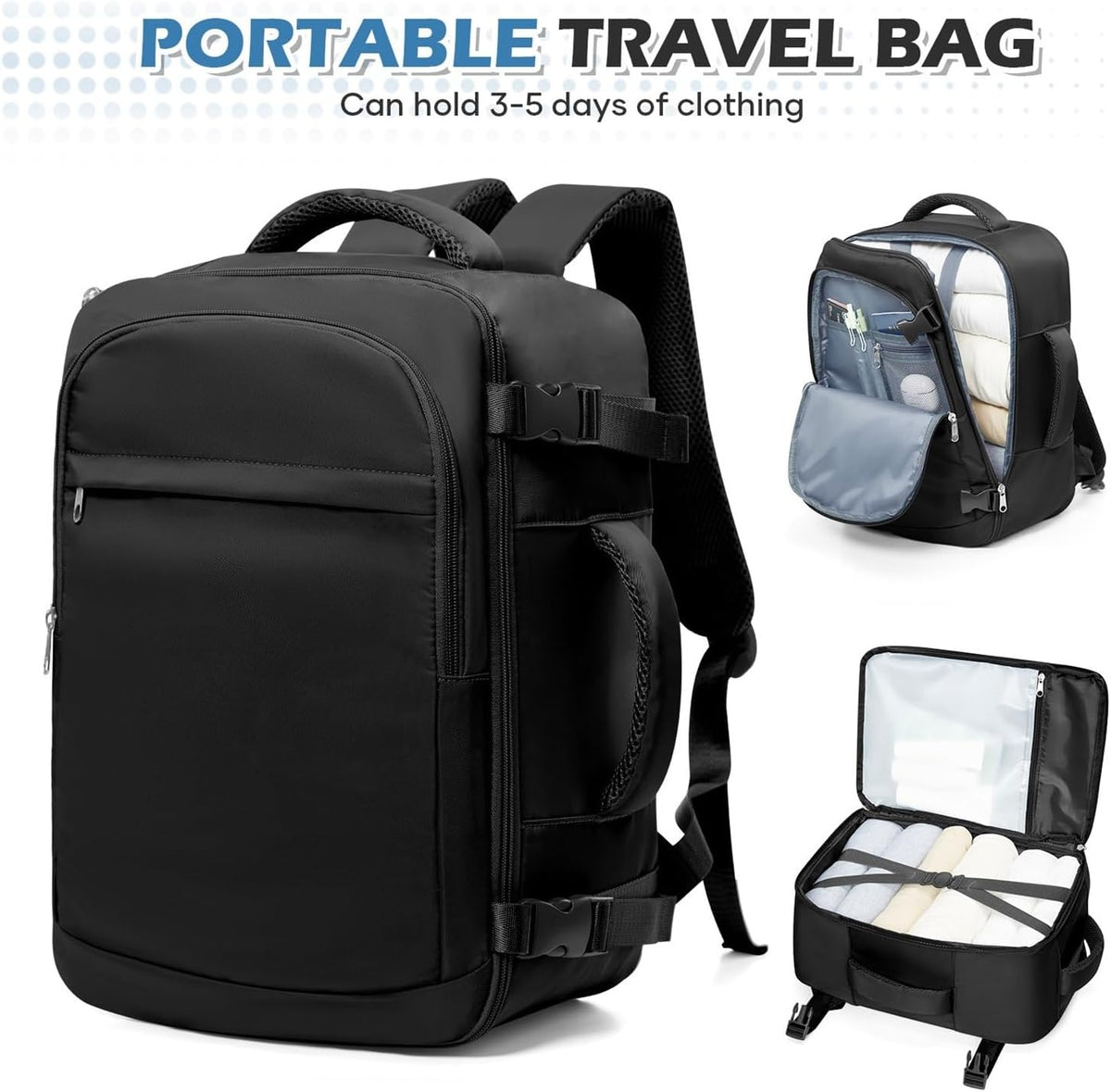 Men 15.6 Inch Laptop Bag Cabin Airplane Travel Backpack 40x20x25, Able Carry Hand(Peacock Blue)