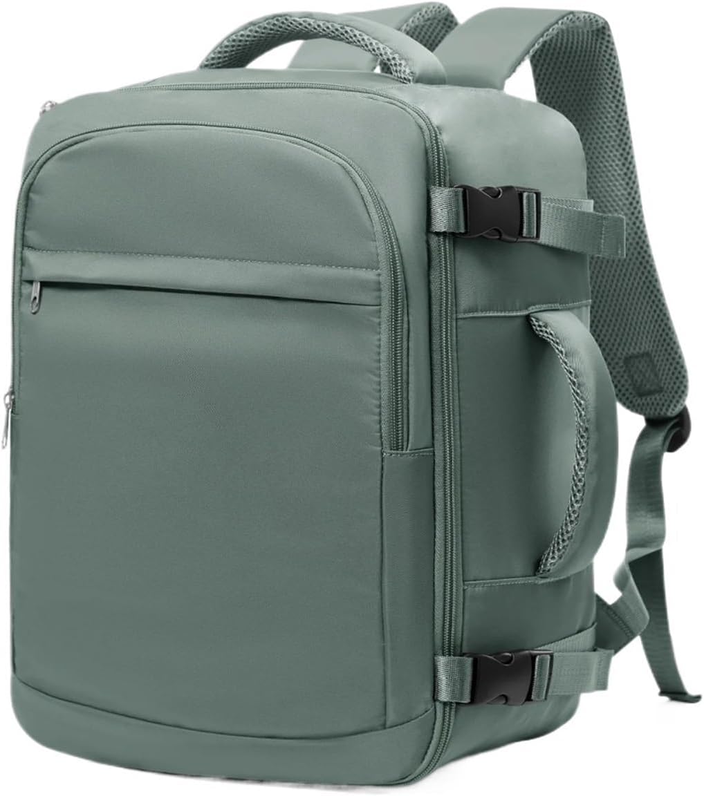 Men 15.6 Inch Laptop Bag Cabin Airplane Travel Backpack 40x20x25, Able Carry Hand(Peacock Blue)