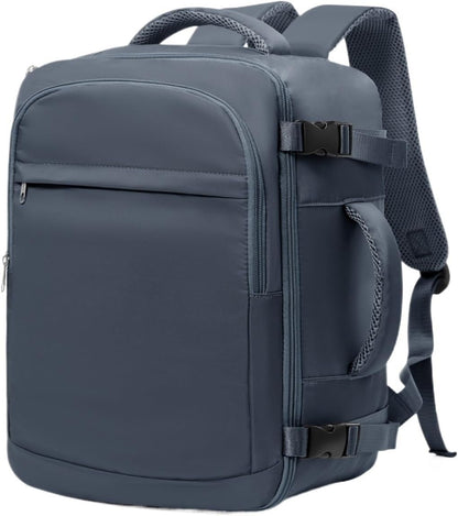 Men 15.6 Inch Laptop Bag Cabin Airplane Travel Backpack 40x20x25, Able Carry Hand(Peacock Blue)