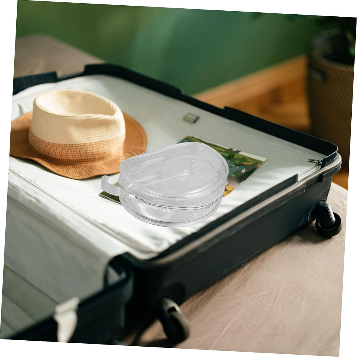 2Pcs Travel Bag Portable Organizer for Bras and Undergarments Lightweight Storage Case for Travel Organization and Luggage