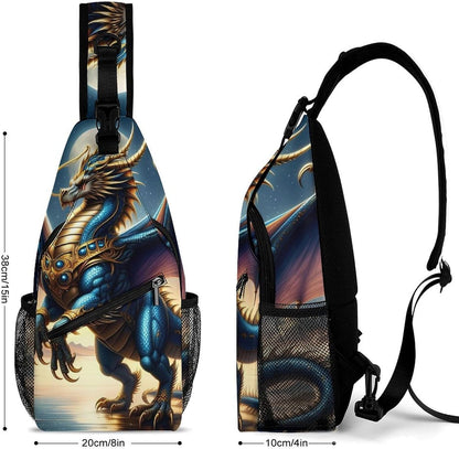Men Women Travel Backpack Camping Outdoor Bag, Moth Gothic Witchy Sun Moon Sling Bag Backpack Daypack for Swimming Running Cycling Biking Camping, Breathable Bookbag