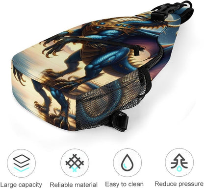 Men Women Travel Backpack Camping Outdoor Bag, Moth Gothic Witchy Sun Moon Sling Bag Backpack Daypack for Swimming Running Cycling Biking Camping, Breathable Bookbag