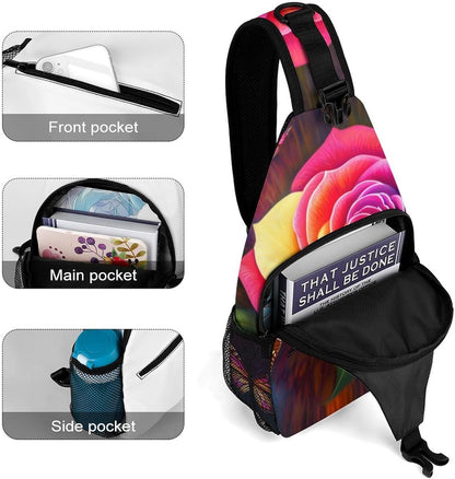 Men Women Travel Backpack Camping Outdoor Bag, Moth Gothic Witchy Sun Moon Sling Bag Backpack Daypack for Swimming Running Cycling Biking Camping, Breathable Bookbag