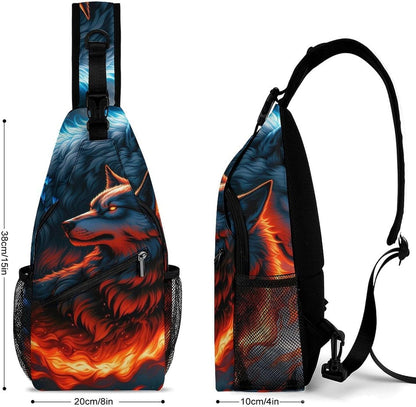 Men Women Travel Backpack Camping Outdoor Bag, Moth Gothic Witchy Sun Moon Sling Bag Backpack Daypack for Swimming Running Cycling Biking Camping, Breathable Bookbag