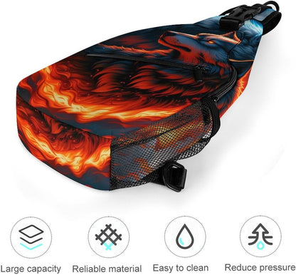 Men Women Travel Backpack Camping Outdoor Bag, Moth Gothic Witchy Sun Moon Sling Bag Backpack Daypack for Swimming Running Cycling Biking Camping, Breathable Bookbag