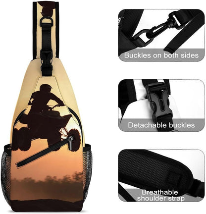 Men Women Travel Backpack Camping Outdoor Bag, Moth Gothic Witchy Sun Moon Sling Bag Backpack Daypack for Swimming Running Cycling Biking Camping, Breathable Bookbag
